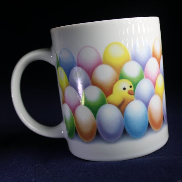 Houston Foods Other - Chicks Play Hide-&-Seek Among Dyed Eggs on Colorful Easter Mug by Houston Foods